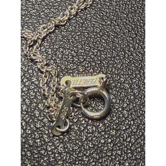 Tiffany & Co. Elsa Peretti Open Heart Charm Sterling Silver 925 on 16" Chain - Picture 6 of 9